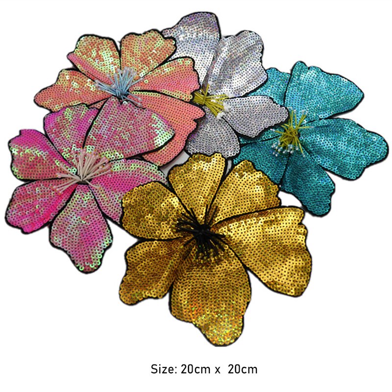 20CM Single Layer Large Sequins Flowers