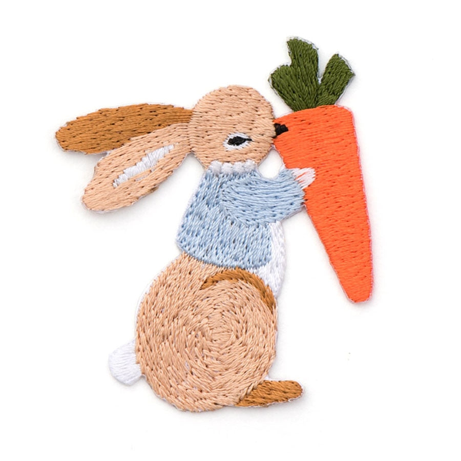 Cute Cartoon Rabbit Embroidered Patches 3 types