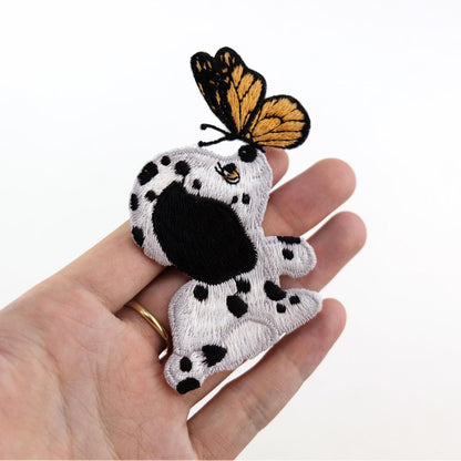 1 Piece Cute Dog Kiss Butterfly Patch