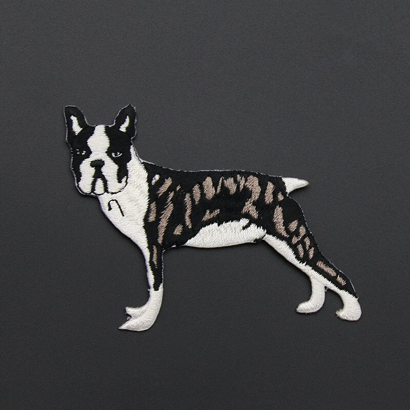 1 Piece Good Quality  Husky Puppy Patch Fabric Sticker Jeans Bag Clothing Decoration Embroidery Glue Iron On Parches