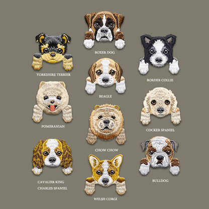 22 Types Dog Head Patches