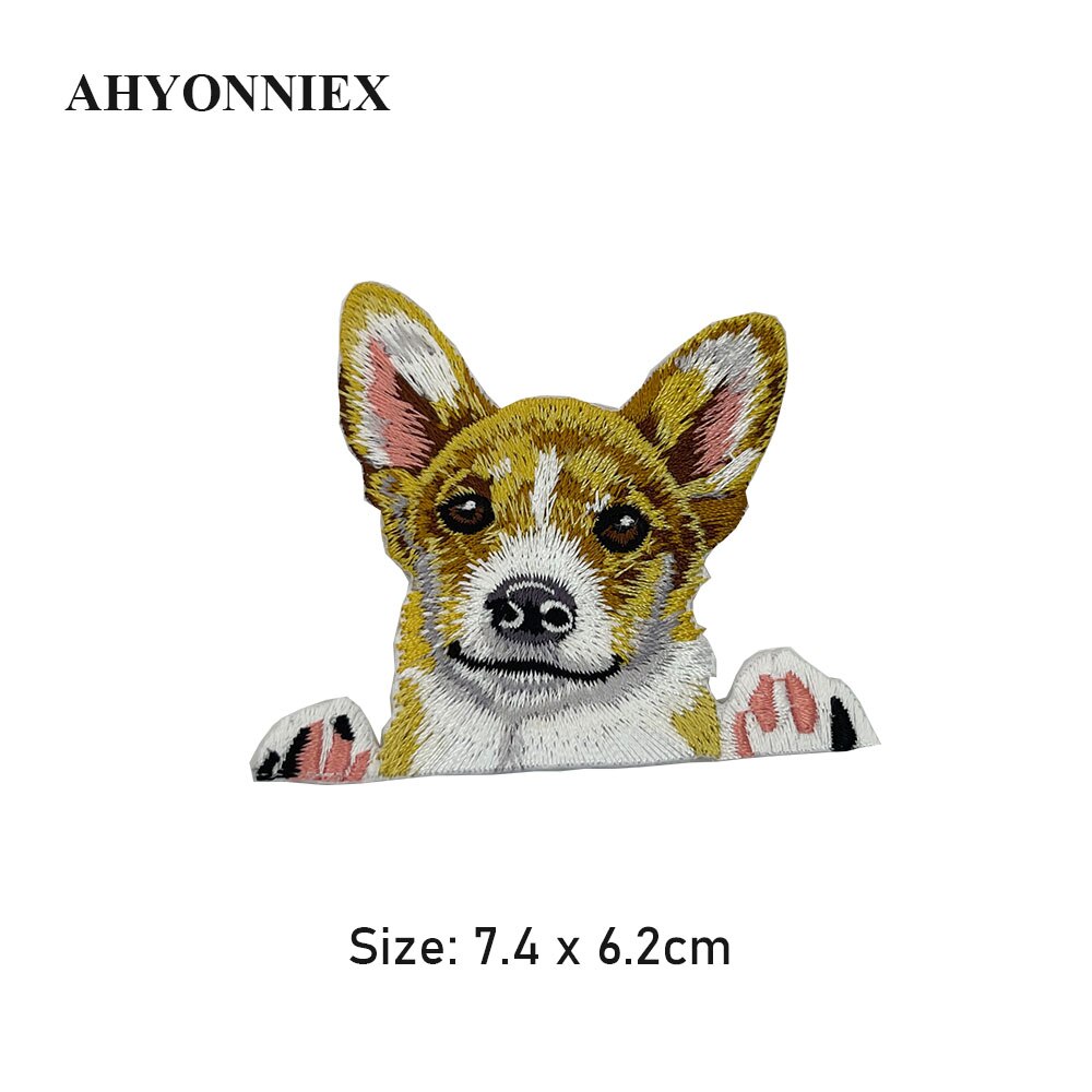 1PC Boutique Snow Dog Husky Patch Clothes Paste Animal Patch Russian Foreign Trade Embroidery Ironing Stickers