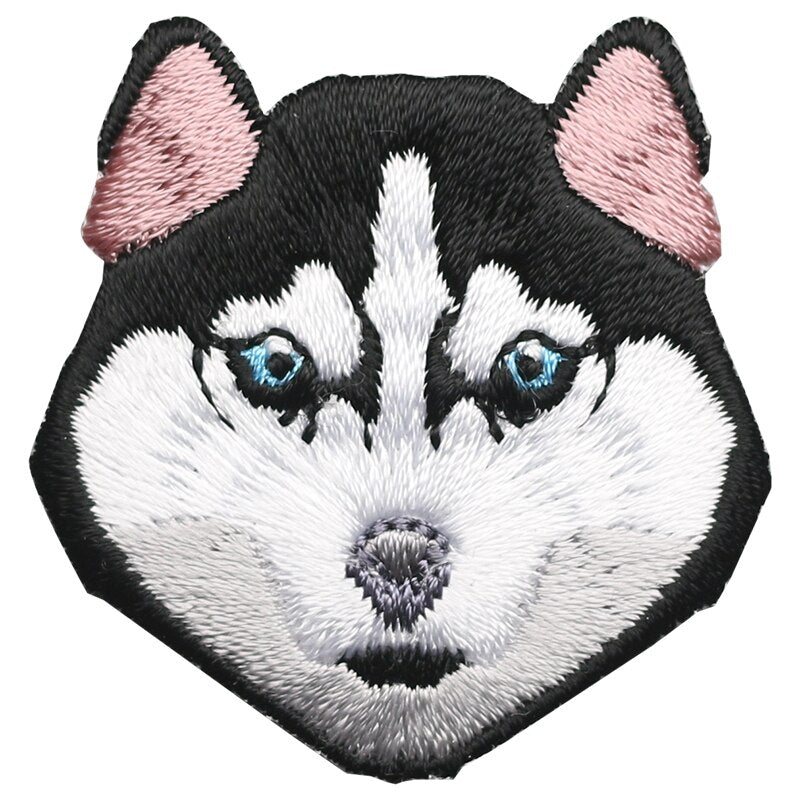 1 Piece Labrador Doberman Mopshond Dog Embroidered Patch