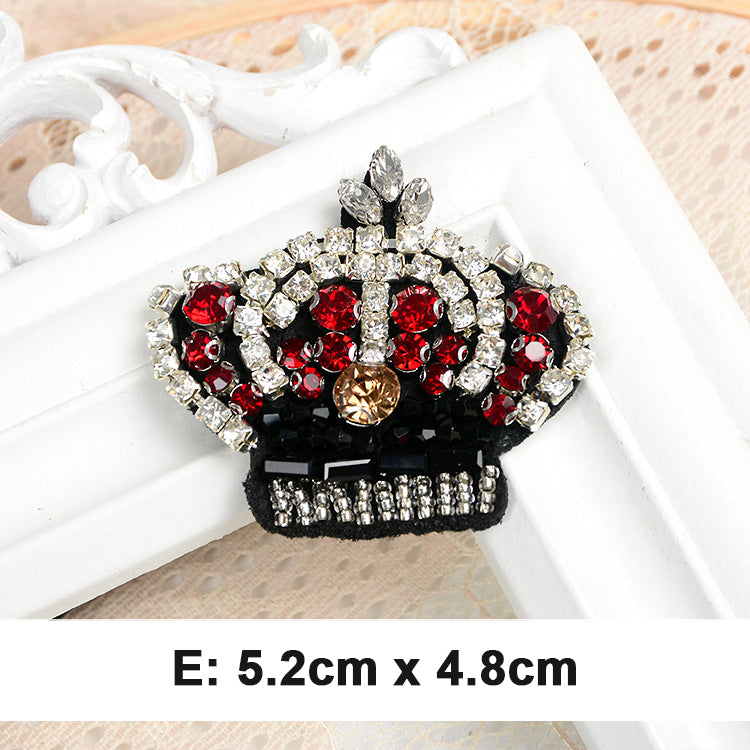 Tassel Star Crown Heart Ice Cream Rhinestones Patches