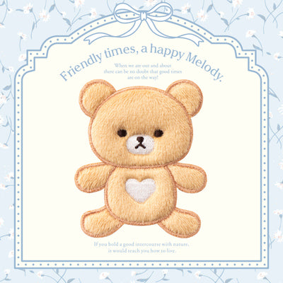 Different Color Plush Bear Embroidery Patches