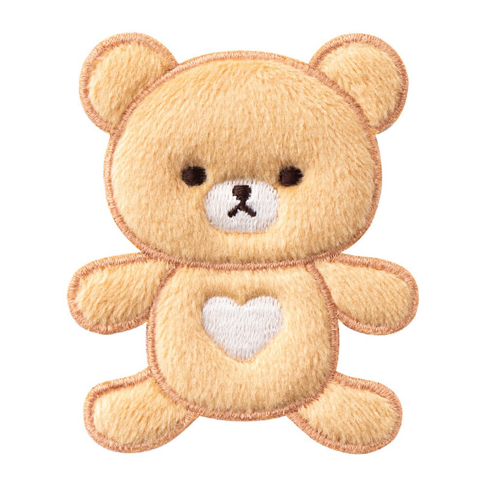 다른 색상 봉제 곰 자수 패치